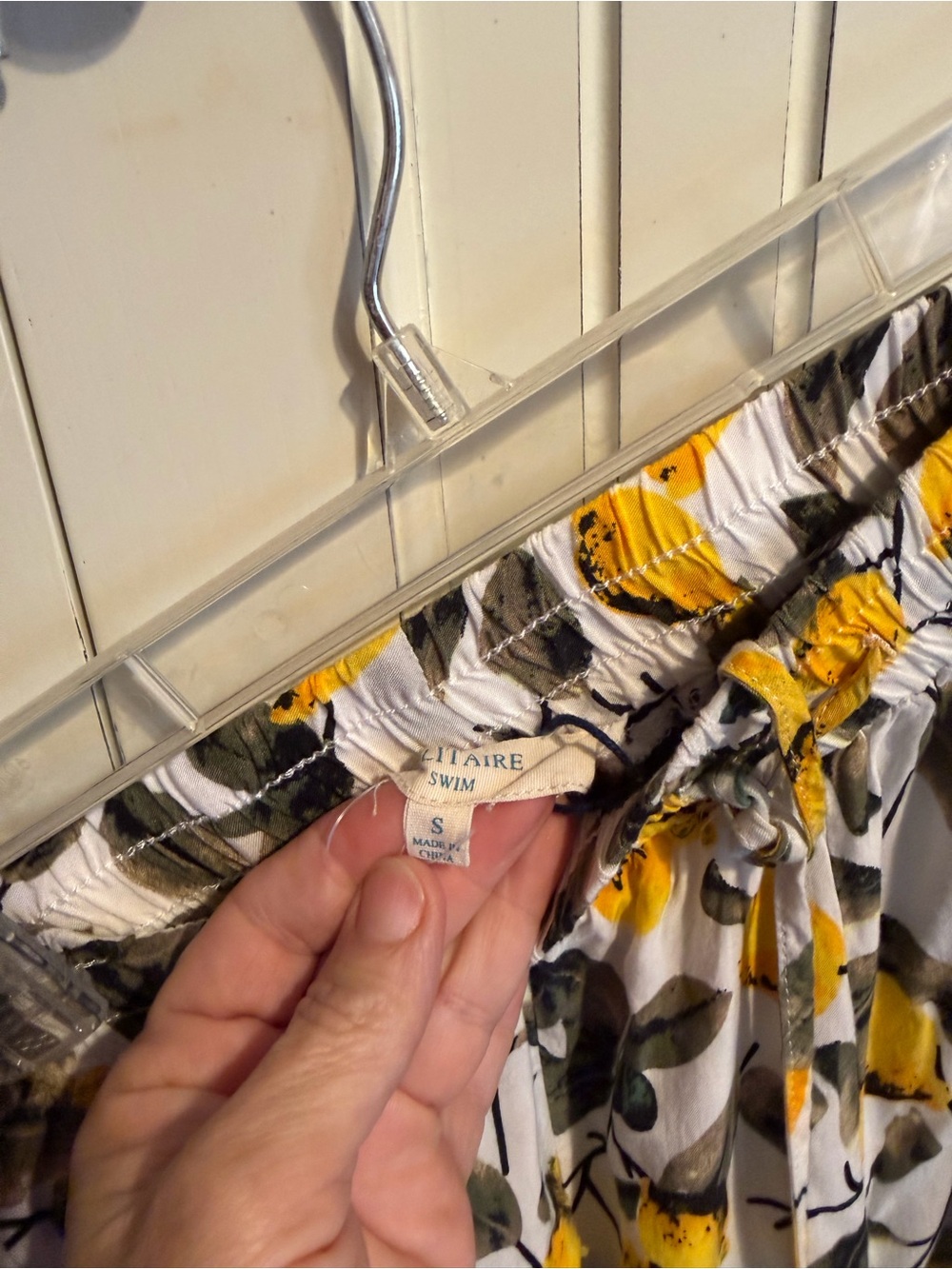 Lemon Print Pom-Pom Trim pants - Picture 3 of 4